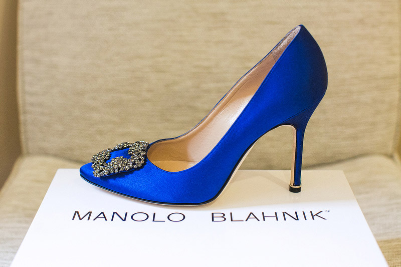 Manolo Blahnik Sex And The City Blue Shoes 48
